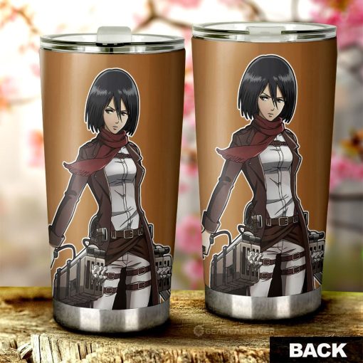 Mikasa Ackerman Tumbler Cup Custom Main Hero Attack On Titan Anime Car Accessories