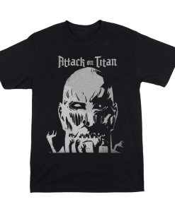 9Heritages 3D Anime Attack On Titan Colossal Titan Looming Custom Fandom Unisex Tshirt