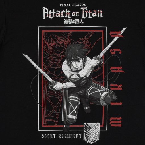 9Heritages 3D Anime Attack On Titan Mikasa Ackerman ODM Gear Custom Fandom Unisex Tshirt