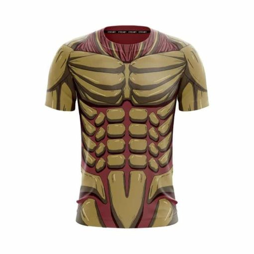 9Heritages 3D Anime Attack On Titan Reiner Armored Titan Form Custom Cosplay Costume T-Shirt