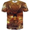 9Heritages 3D Anime Attack On Titan Eren Shifter Transformation Custom Fandom T-Shirt