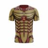 9Heritages 3D Anime Attack On Titan Reiner Braun Armored Titan Custom T-Shirt