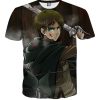 9Heritages 3D Anime Attack On Titan Eren Green Eyes Custom Fandom T-Shirt