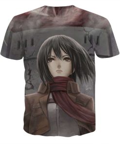 9Heritages 3D Anime Attack On Titan Mikasa Ackerman Custom Fandom T-Shirt