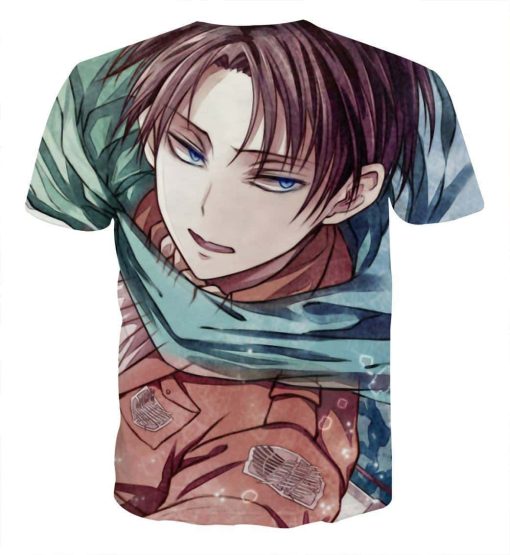 9Heritages 3D Anime Attack On Titan Handsome Levi Custom Fandom T-Shirt