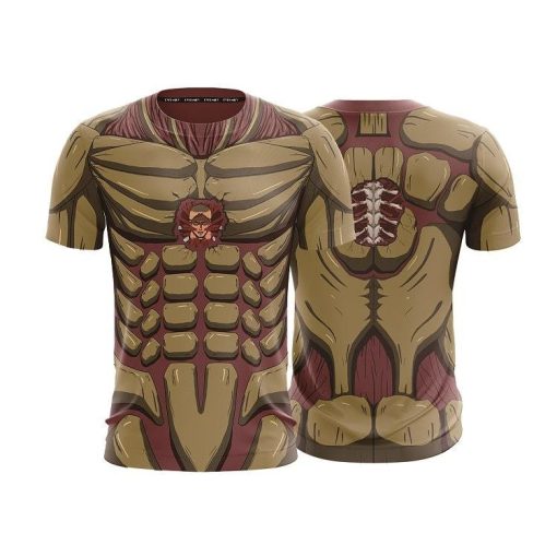 9Heritages 3D Anime Attack On Titan Reiner Braun Armored Titan Custom T-Shirt