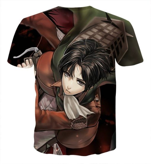 9Heritages 3D Anime Attack On Titan Naive Eren Yeager Custom Fandom T-Shirt