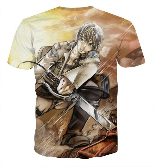 9Heritages 3D Anime Attack On Titan Eren Custom Fandom T-Shirt