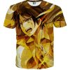 9Heritages 3D Anime Attack On Titan Eren Yeager Custom Fandom T-Shirt