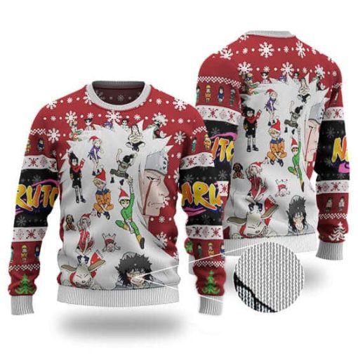 9Heritages 3D Anime Naruto Shippuden Characters Art Custom Fandom Ugly Christmas Sweater