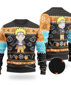 9Heritages 3D Anime Naruto Shippuden Naruto Uzumaki Chibi Art Custom Fandom Ugly Christmas Sweater