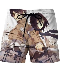 Attack On Titan Eren Mikasa Lovely Couple Vibrant Short