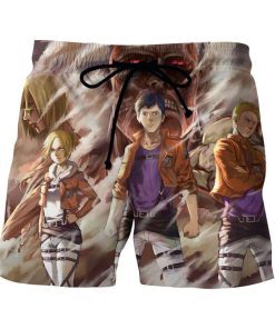 Attack On Titan Eren Annie Reiner The Three Swag Short