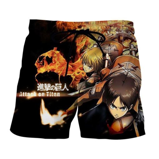 Attack On Titan Eren Armin Fighting Together Cool Short