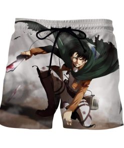 Attack On Titan Beaten Levi In Battle Dope Style Print Short