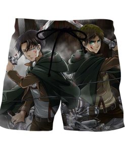 Attack On Titan The Two Eren And Levi Fighting Style Short