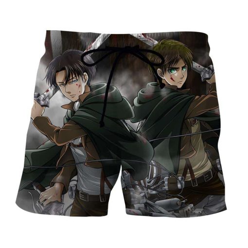 Attack On Titan The Two Eren And Levi Fighting Style Short