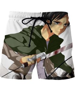 Attack On Titan Serious Looking Eren Cool Portrait Short