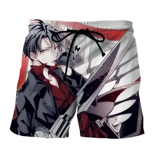 Attack on Titan Serious Levi Ackerman Survey Corps Boardshorts