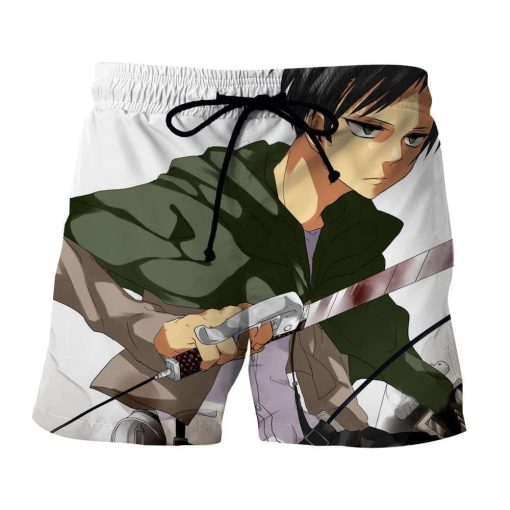 Attack On Titan Serious Looking Eren Cool Portrait Short