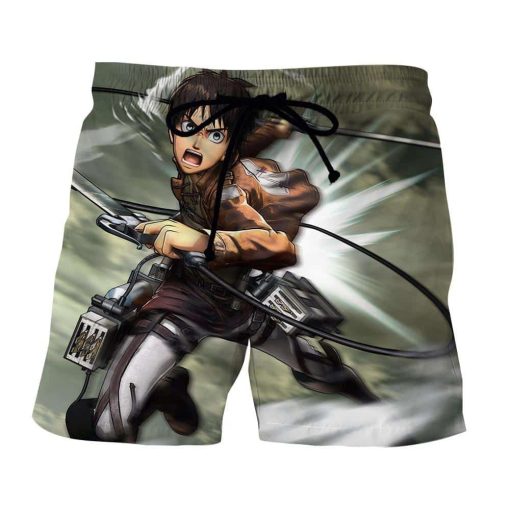 Attack on Titan Angry Eren Yeager Training Corps Boardshorts