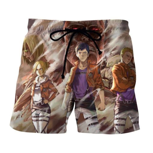 Attack On Titan Eren Annie Reiner The Three Swag Short