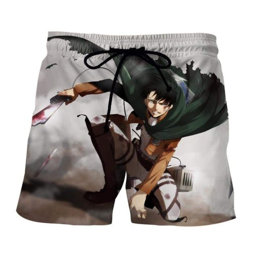 Attack On Titan Beaten Levi In Battle Dope Style Print Short