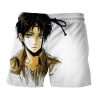 Attack on Titan Anime Eren Yeager Cartoon Drawing Boardshorts