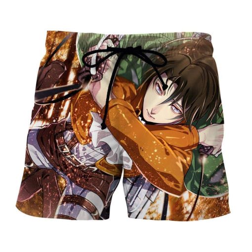 Attack On Titan Captain Levi Blades Portrait Vibrant Short