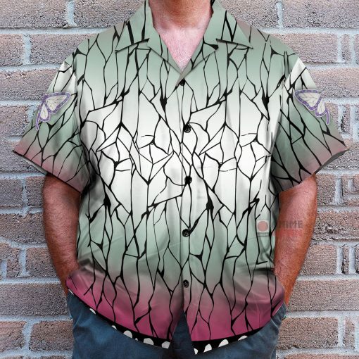 9Heritages 3D Anime Demon Slayer Shinobu Kocho Kimetsu no Yaiba Custom Hawaiian Shirt VA307222