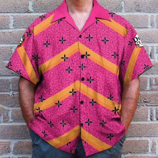 9Heritages 3D Anime Demon Slayer Daki Pink Custom Hawaiian Shirt