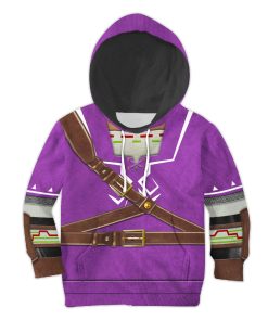 Link Zora Tunic Purple Costume Kid Tops Hoodie Sweatshirt T-Shirt