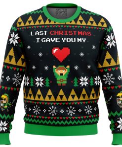Link To My Heart Legend of Zelda Ugly Christmas Sweater