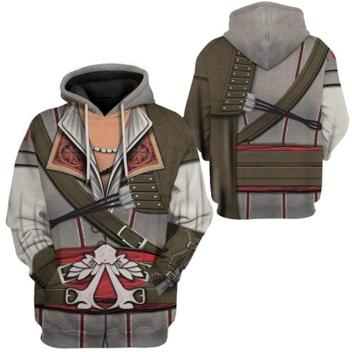 9Heritages 3D Cosplay Assassin Creed Ezio Auditore Custom T-Shirts Hoodies Apparel