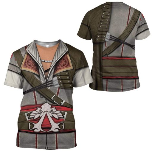 9Heritages 3D Cosplay Assassin Creed Ezio Auditore Custom T-Shirts Hoodies Apparel