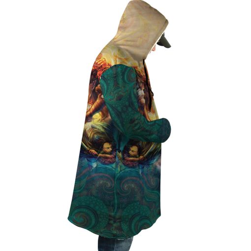 Trippy Attack on Titan Hooded Cloak Coat