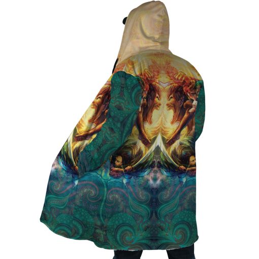 Trippy Attack on Titan Hooded Cloak Coat