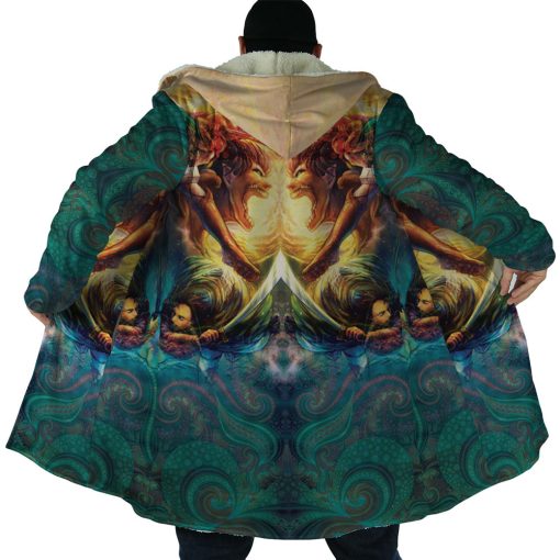 Trippy Attack on Titan Hooded Cloak Coat