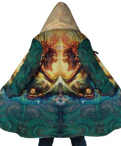 Trippy Attack on Titan Hooded Cloak Coat