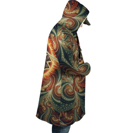 Trippy Mikasa Ackerman Attack on Titan Hooded Cloak Coat