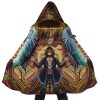 Trippy Eren Yeager Timeskip Attack on Titan Hooded Cloak Coat